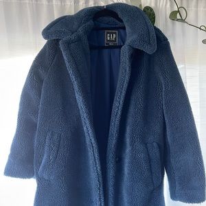 Dark Blue Gap Teddy Coat